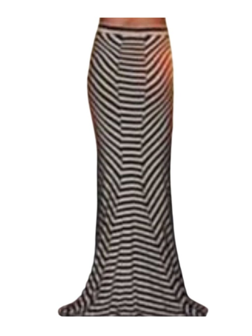 Torn by Ronny Kobo striped fishtail maxi skirt - Size M - Picture 2 of 9